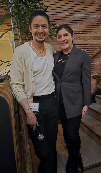 Rolando Tirado, Small Business Manager, and Marliz Copado at SF Chamber of Commerce Small Business Month closing event