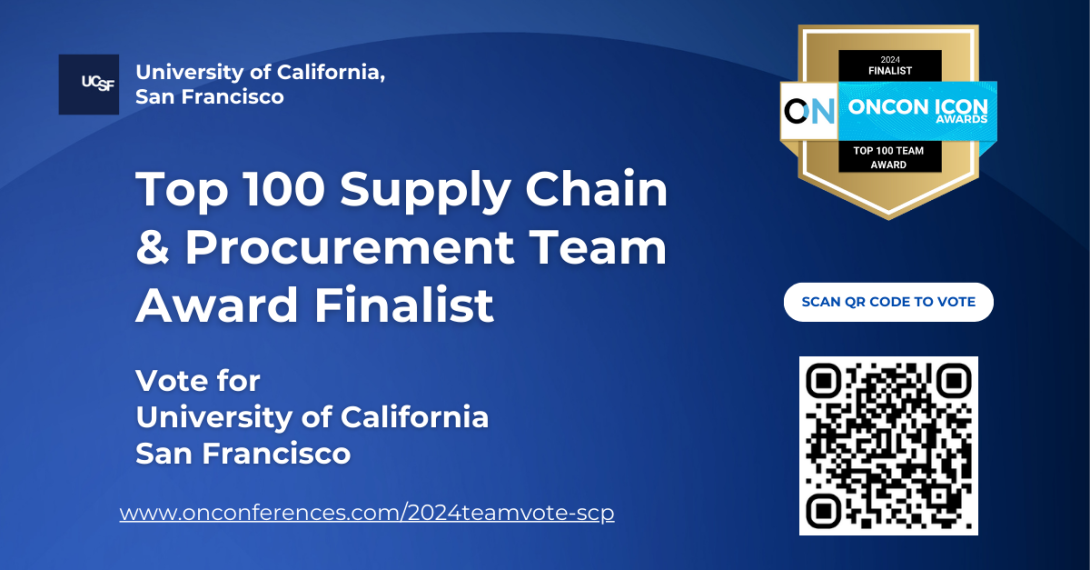 Vote for UCSF Campus for Top Supply Chain & Procurement Team