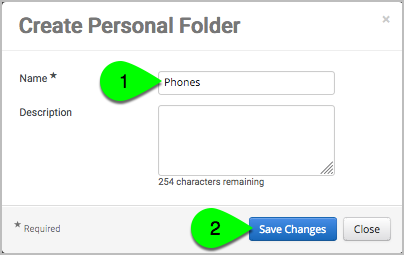 Folder Name is Phones