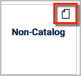 Non-catalog form with paper symbol highlighted
