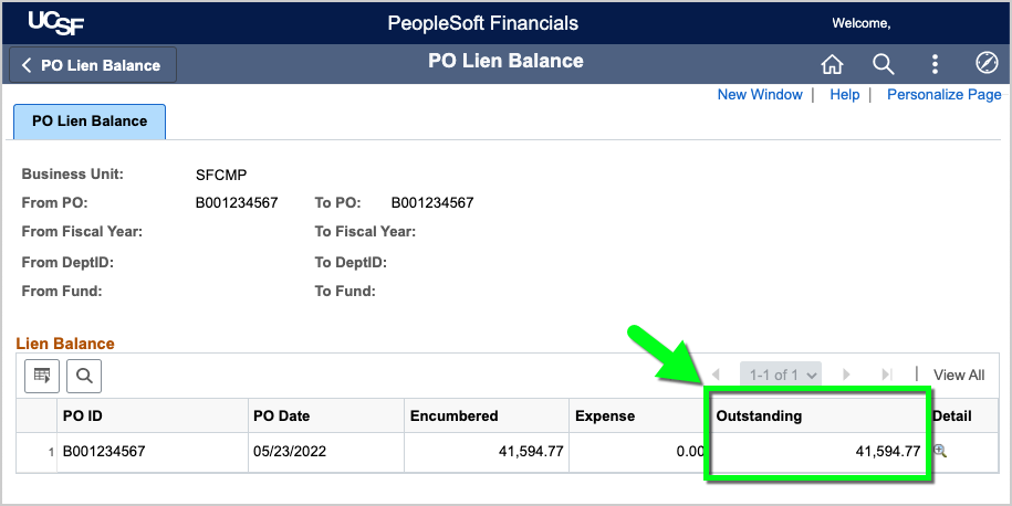 lien balance